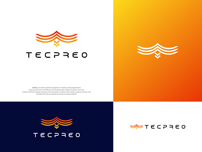 TecPero - Tec logo design 3d app bird brandidentity branding business colorful company design digital icon illustration logo logo design logo designer logomark monogram tech vector