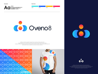 Oveno8 - Logo design branding app brand brand identity brand identity designer branding branding agency business company creative design gradient illustraion letter logo letter mark monogram logo logo design logo mark modern logo design o letter logo tecnology