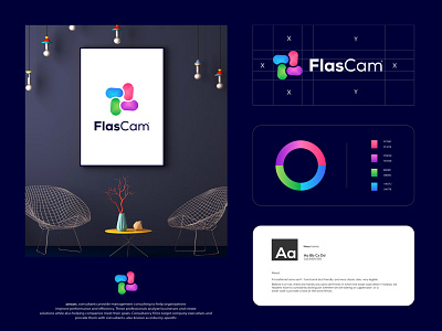 FlasCam - App logo branding design app app icon design branding camera colorful combination mark design design studio graphic design icon identity design logo logo agency logo design logo mark new photo photo app photography vector