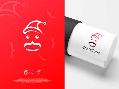 SantaCode - Coding Web Site Logo Design app branding christmas design codeing colorful deployment design dynamic logo icon logo logo design logo designer logo mark modern monogram santa claus symbol vector