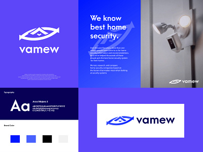 vamew - Home Security Logo Branding Design