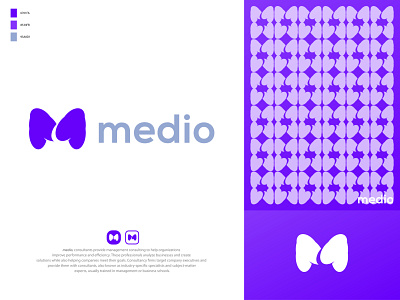 medio - Media Logo Design app brand branding identity branding branding style guide business clever smart modern colorful company creative design digital app apps graphic design designer hello dribbble icon icons symbol logo design mark logomark brandmark minimalist logo technology logo vector