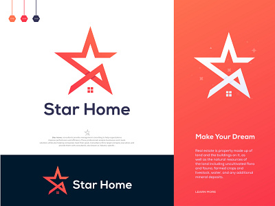 Star Home - Real Estate Logo Design Branding