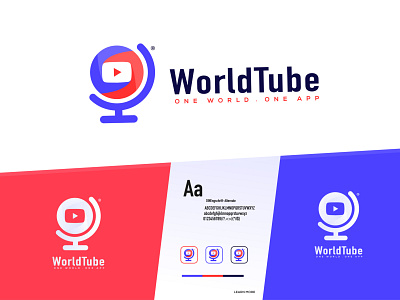 WorldTube - App Logo Design Branding