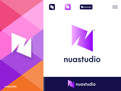 nuastudio - Studio Logo Design Branding app branding branding design business company logo design creative design hello dribbble icon illustration letter n letter s logo logo design logo designer mark logomark brandmark nuastudio simple logo studio logo vector