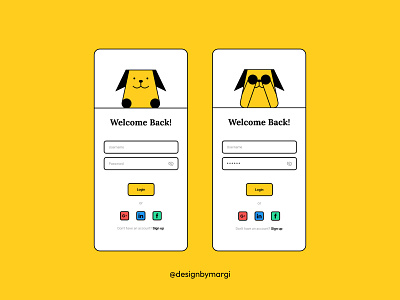 Login App UI - Figma animation app ui creative figma graphic design illustration latest style login login page login ui motion graphics pet pet ui trending ui vector welcome page