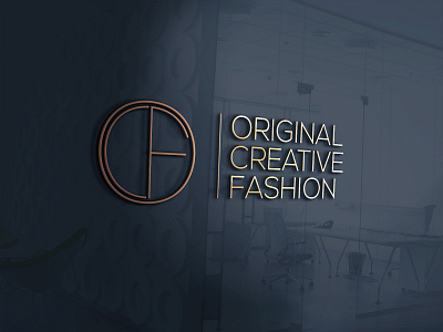 Ocf Mock branding design flat illustration logo vector