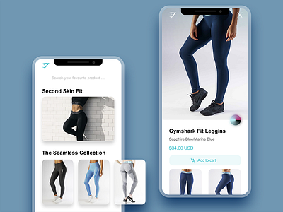 Gymwear Shop App app gym iphone x shop
