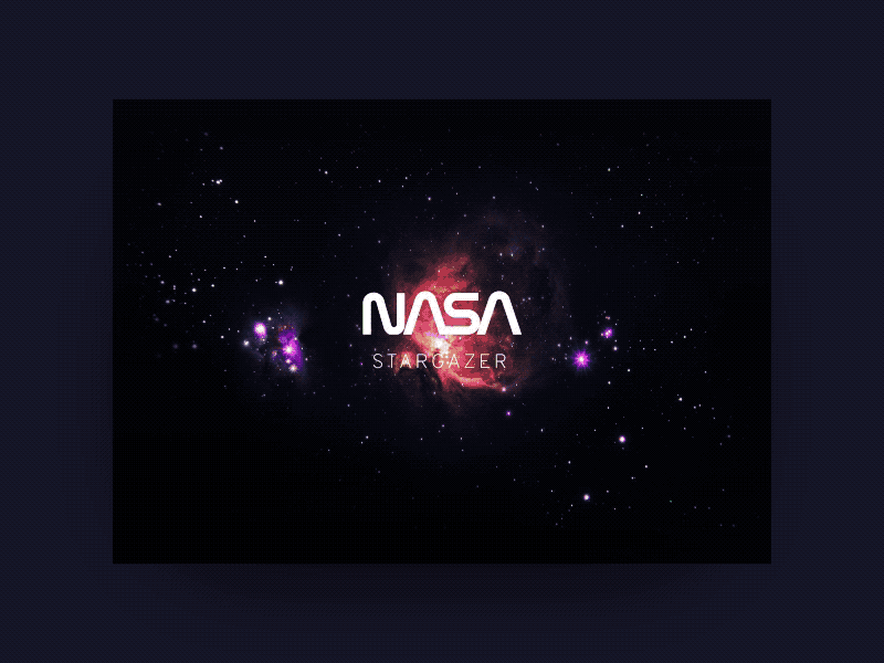 NASA Stargazer website animation invisionstudio nasa smooth stars studio transition universe