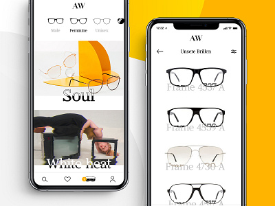 Glasses 👓 app appdesign design glasses interface light minimal shop ui ux