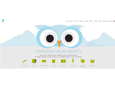 Services blue owl servicespage visual identity webmaster.mk