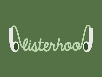 Blisterhood Podcast Logo branding design illustrator logo podcast podcast art