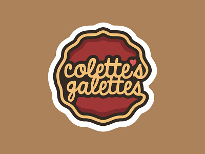 Colette's Galette Logo branding design dessert desserts illustration logo pies