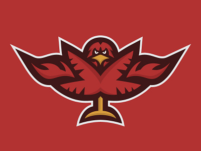 Palm Springs Firebirds Primary Logo Concept ahl branding design firebirds hockey illustration logo palmsprings sports branding sports design sports logo