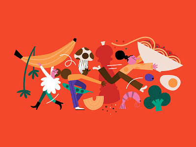 New Year Diet 2d character character design design food illustration illustrator vector