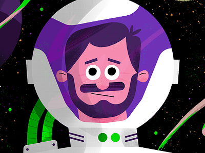 Spaceman adobe cintiq illustration illustrator photoshop space spaceman stars vector