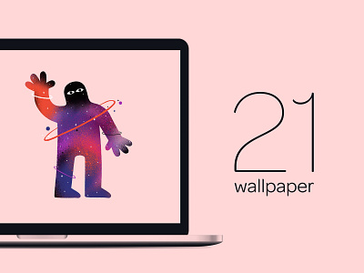21 Wallpaper adobe character character design design illustration space vector wacom cintiq wallpaper