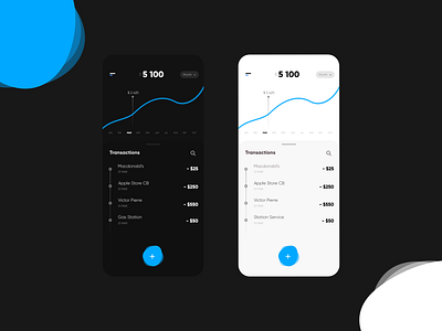 Bank app app app design bank design flat minimal ui