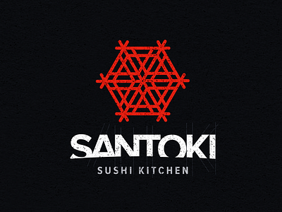 Santoki - logo for sushi cafe
