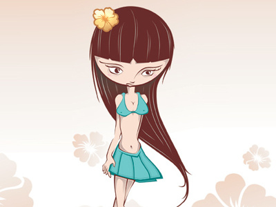 Girl From Ipanema bikini cute flower girl hair ipanema skirt