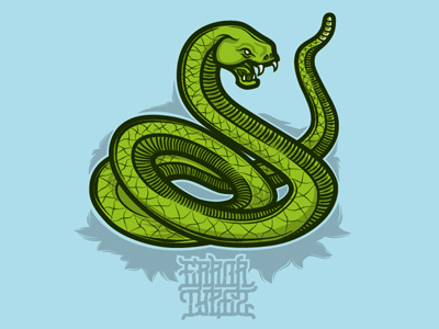 Serpent ancient green serpent snake
