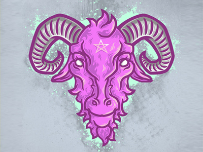 Goat blat goat pink satanic voodoo year
