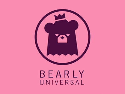 Bearly Universal adaption bear berlin crown fun ghostly logo