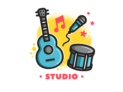Studio affinity art centre drums guitar icon kids mic music studio website youth