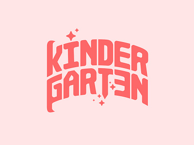 Kindergarten kindergarten lettering letters type typography