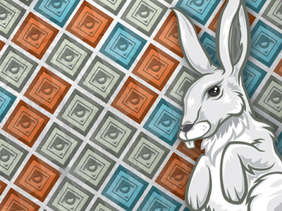 White Rabbit berlin bunny illustration orange rabbit wysiwyg