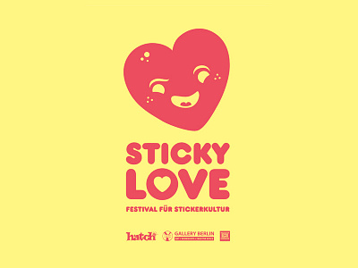 Sticky Love affinity berlin character hatch illustration logo sticker