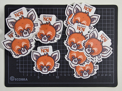 Red Panda Sticker affinity animalliberation character errortypez illustration redpanda sticker stickermule vector