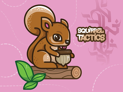 Squirrel Tactics acorn affinity character errortypez illustraion squirrel vector