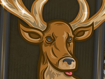 Deer deer flyer illustration wysiwyg