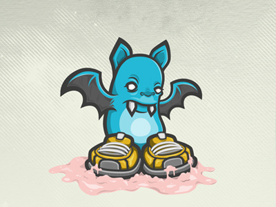 BatPotato bat blue bubble gum potato sneaker