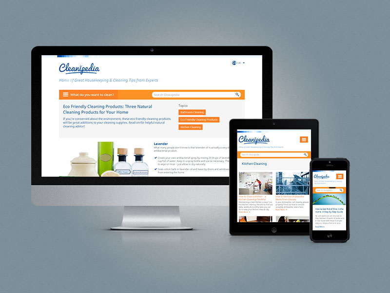Cleanipedia by Mags on Dribbble