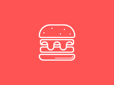HAMBURGER app design food glyph glyphs hamburger icon icons