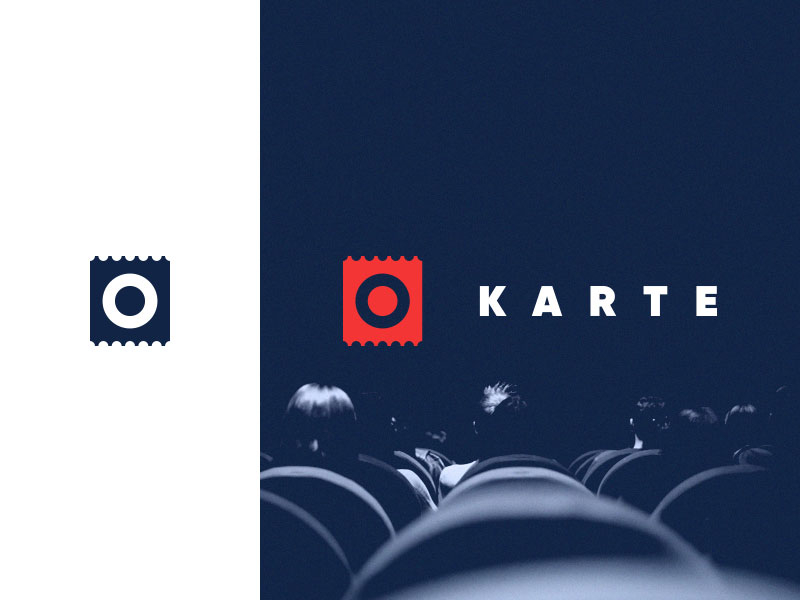 booking karte LOGO FOR KARTE − MOVIE TICKET BOOKING APP by Stanislaw Burleyev 