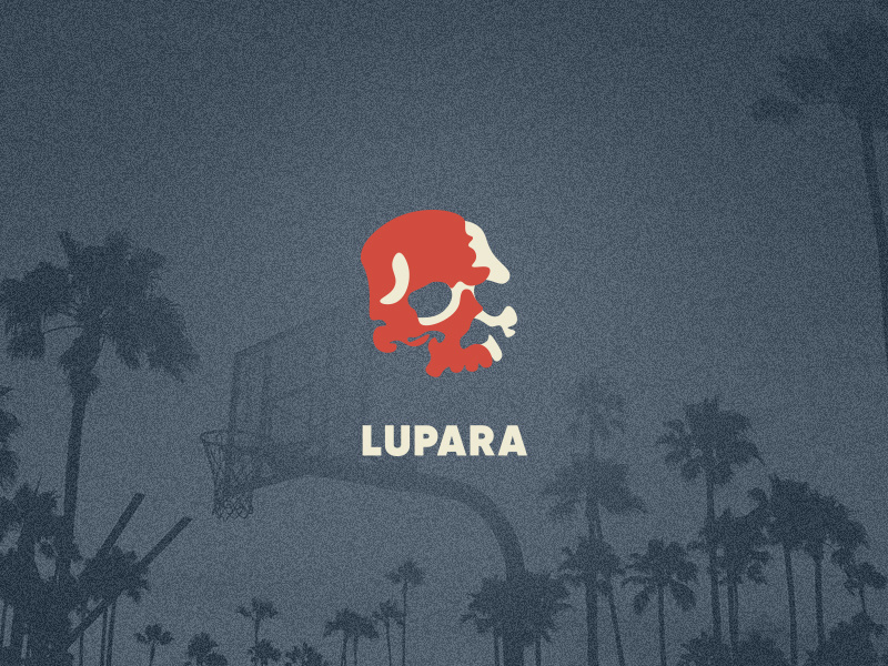 LOGO FOR LUPARA − STREETWEAR COMPANY color brand design wear hooligans skull true streetwear illustration minimal drawing art glyphs logotype pictogram design icon typography branding logo vector