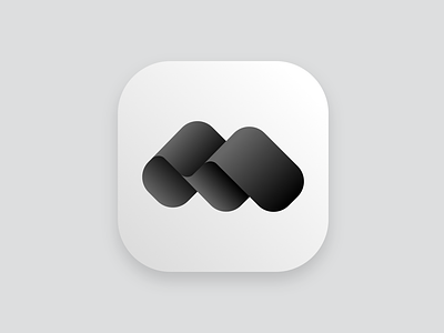 Modunote Black and White app icon logo mobile ui