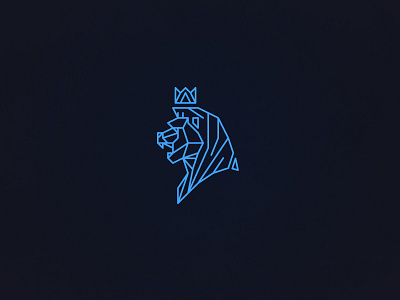 Royal Dingleberry brand icon identity illustration lion logo square vector