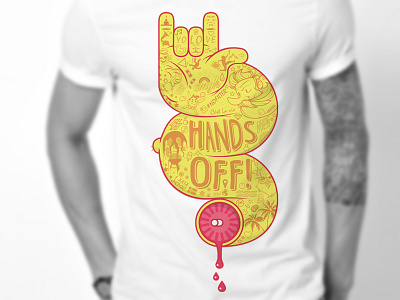 Hands off clothing creative design fashion illustration illustrator tattoo vector