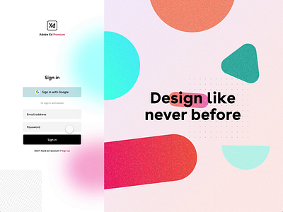 Adobe Xd sign up form adobe xd adobexd app blur branding form gradient illustration login logo photo sign in sign up signup typography ui user users ux web