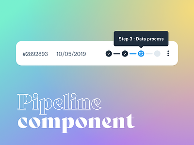 Pipeline component app commit gradient pipeline process product product design steps timeline ui ux web