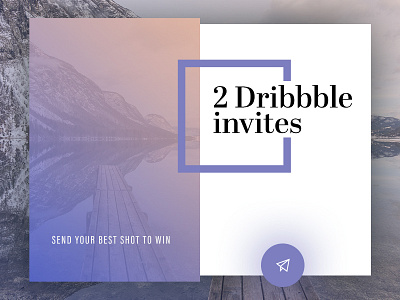 2dribbble Invites to win contest dribbble invite glow gradient invite shadow win