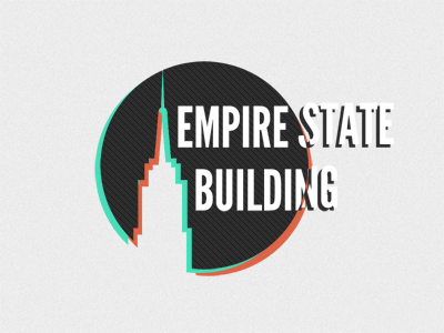 Empire State Building Logo icon illustration logo type vector