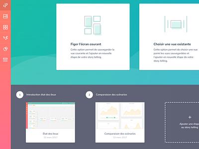 Presentation Steps app gradient panel presentation project sketch steps ui users ux webapp