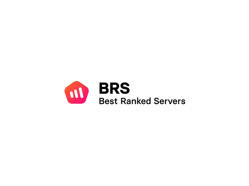 BRS Best Ranked Servers logo animation animation gradient identity illustration invision invision studio logo