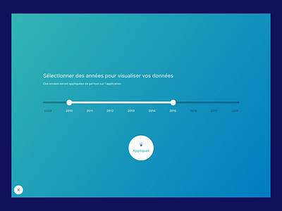 Select years rangeslider