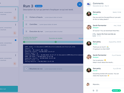 Comments sidebar attachment button comments gradient input modal overlay sidebar sketch ui user web